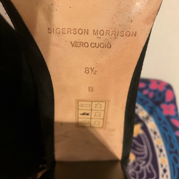 SIGERSON MORRISON Suede Studded Block Heel Boots - Picture 3 of 5